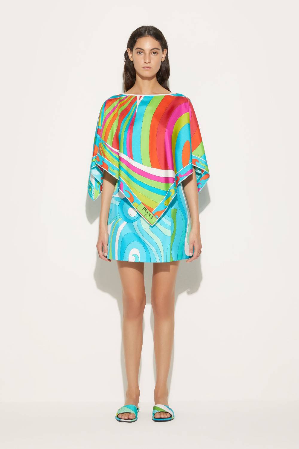 Pucci Top in seta con stampa Iride Vendita Calda