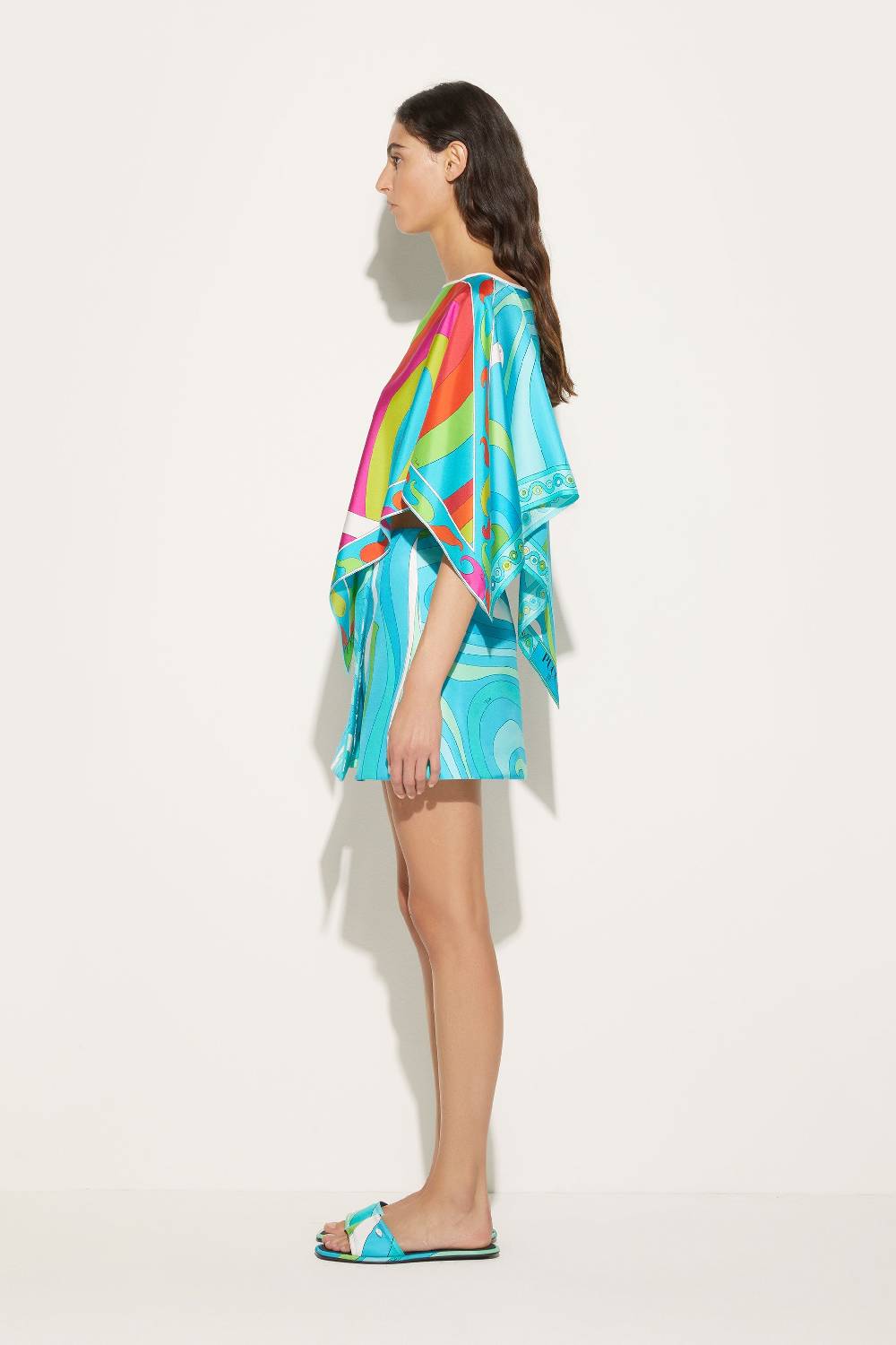Pucci Top in seta con stampa Iride Vendita Calda