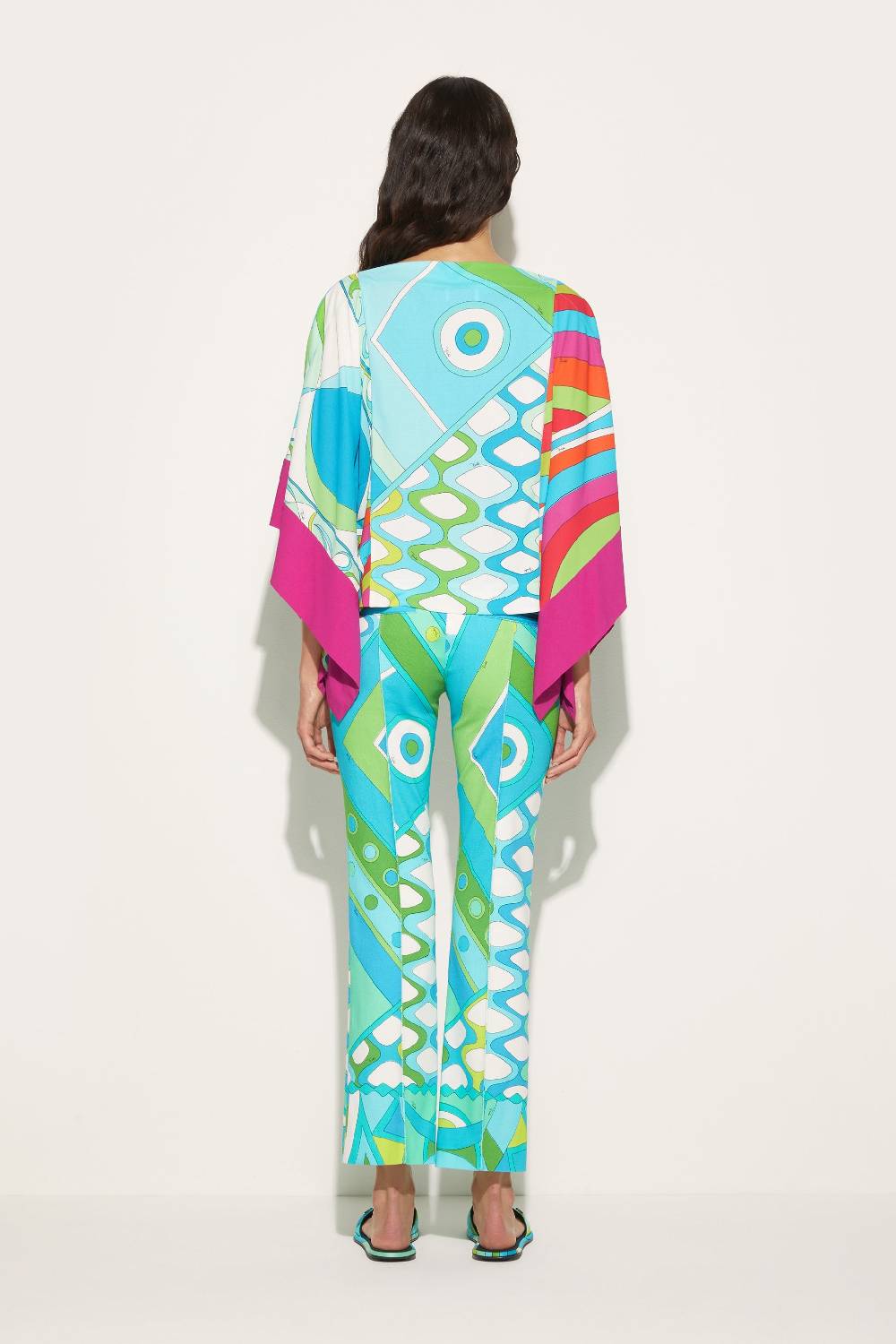 Pucci Top kaftano con stampe patchwork Vendite Flash