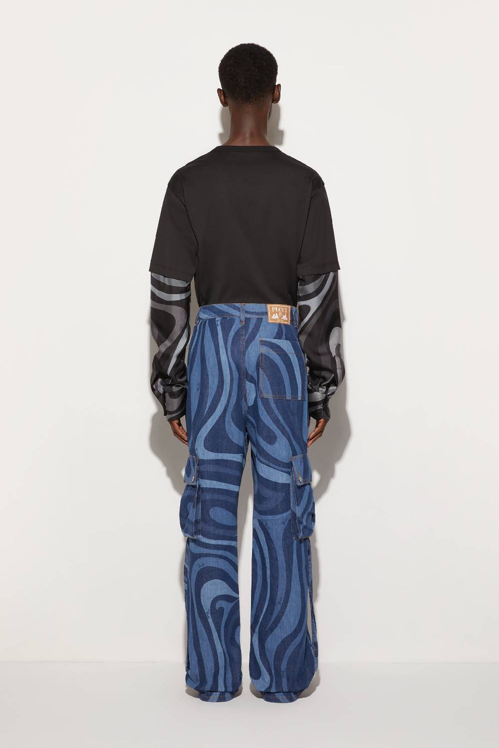 Pucci Jeans cargo con stampa Marmo Acquista Ora