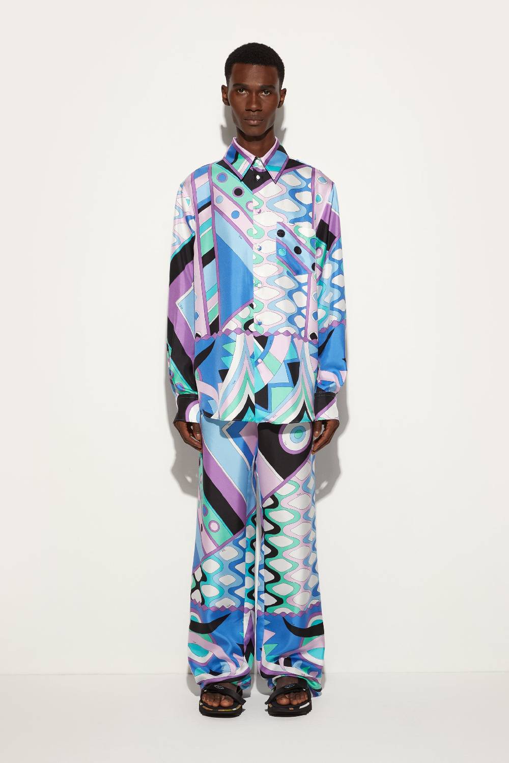 Pucci Camicia in seta con stampa Vivara Fino Al -60%