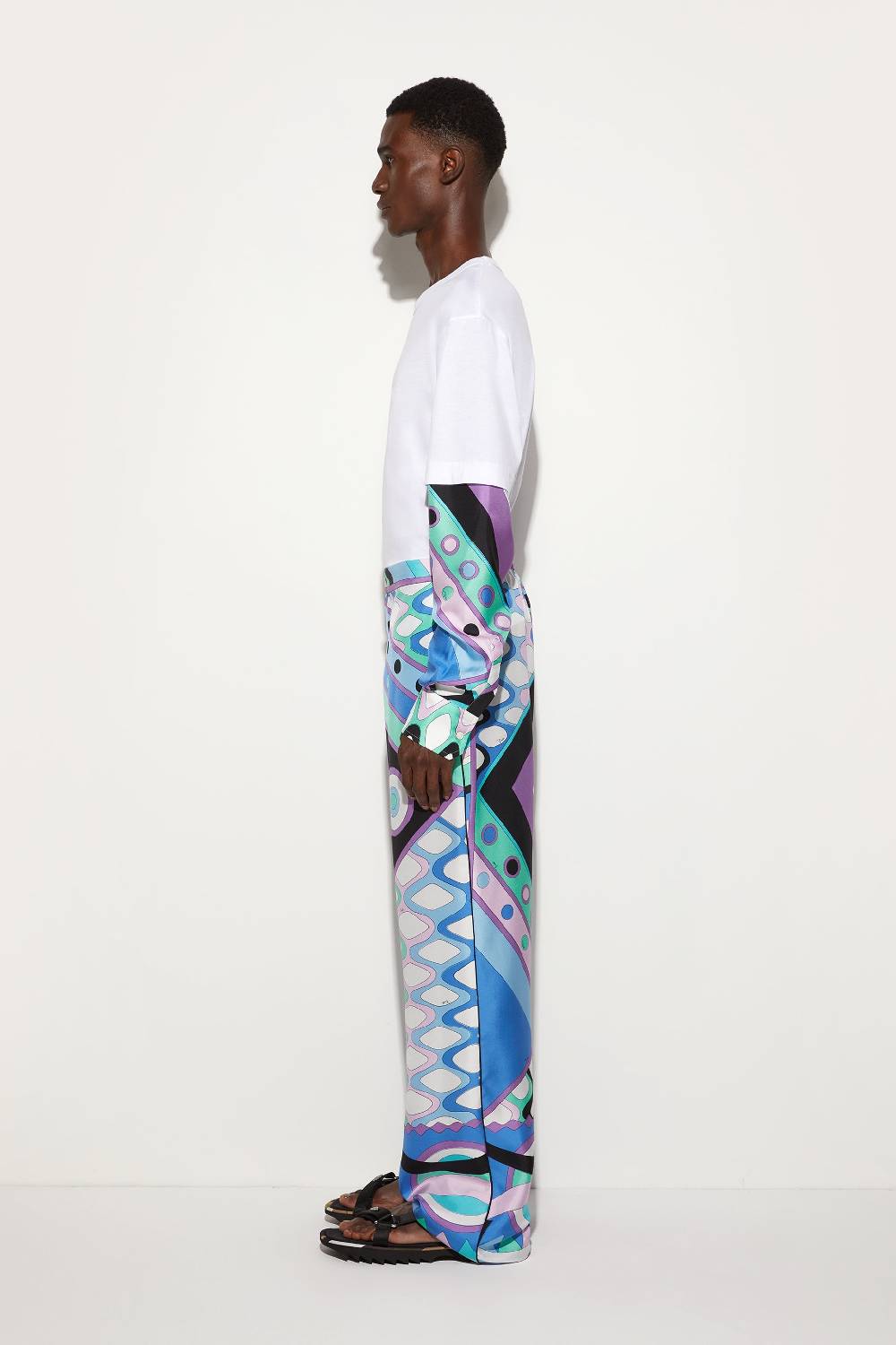 Pucci Pantaloni in seta con stampa Vivara Shopping Online
