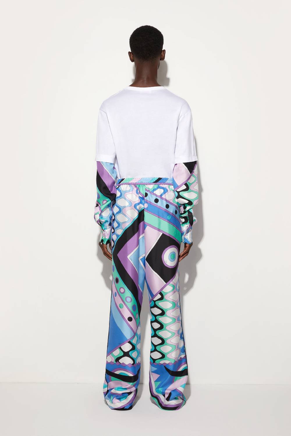 Pucci Pantaloni in seta con stampa Vivara Shopping Online