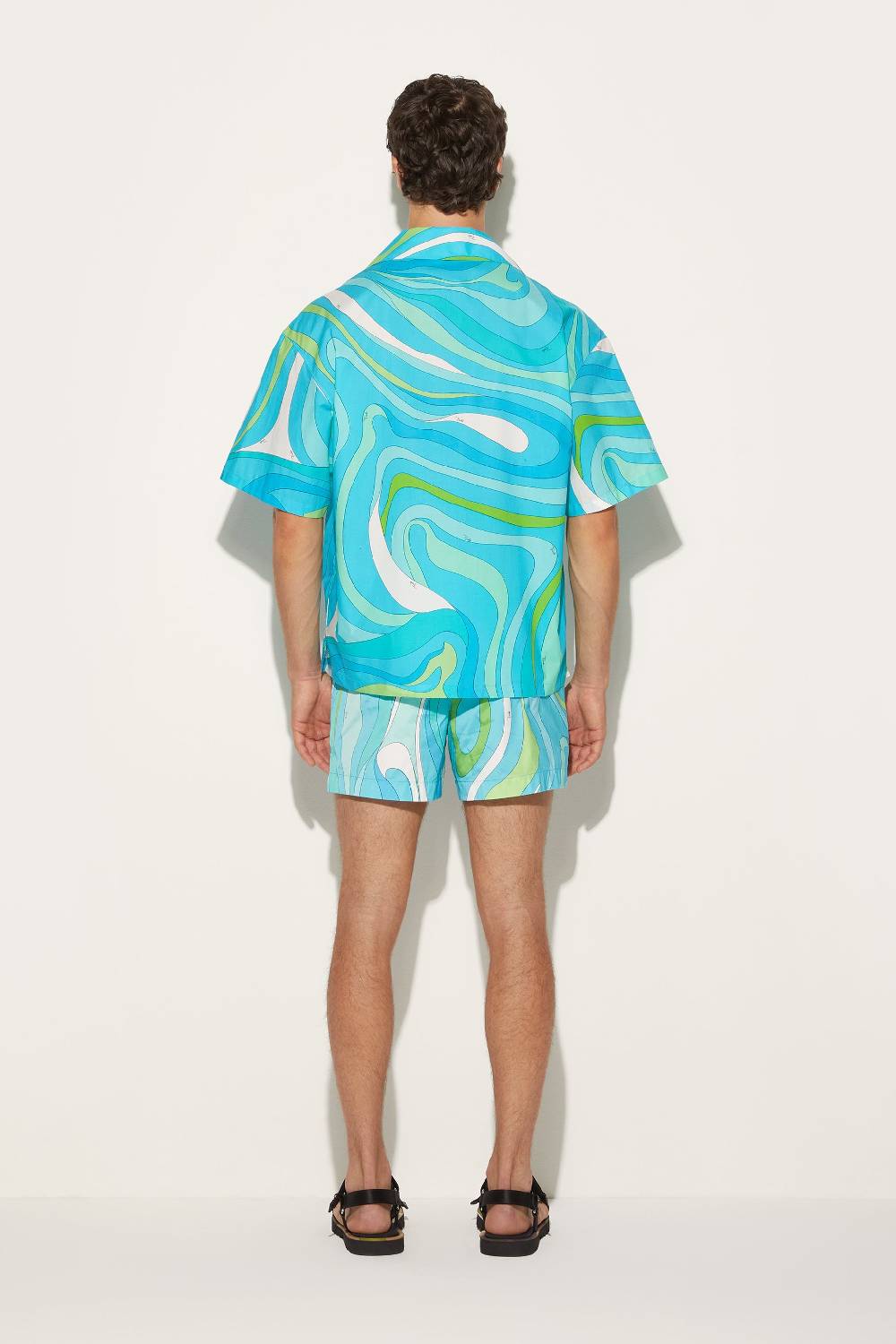 Pucci Camicia da bowling con stampa Marmo Sottocosto