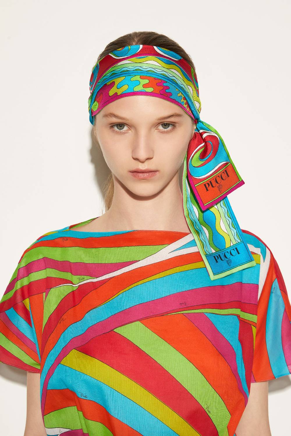 Pucci Foulard in seta con stampa Bersaglio Fino Al -60%