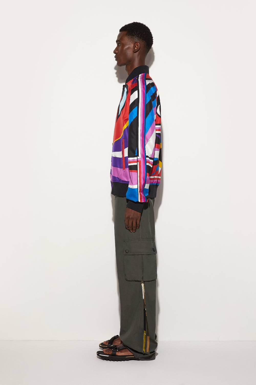 Pucci Bomber in seta con stampa Cigni Shopping Online