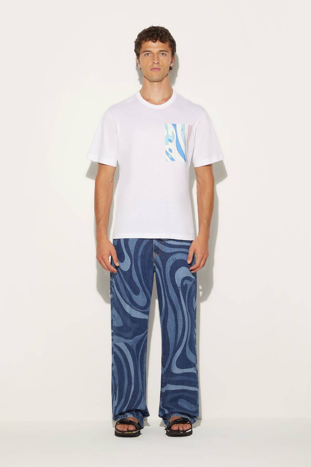 Pucci T-shirt con inserto Marmo Affare Del Giorno