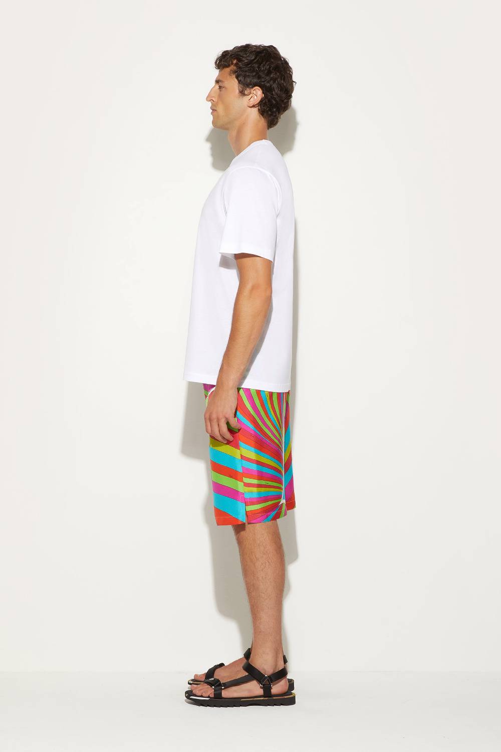 Pucci Shorts in seta con stampa Iride Sottocosto