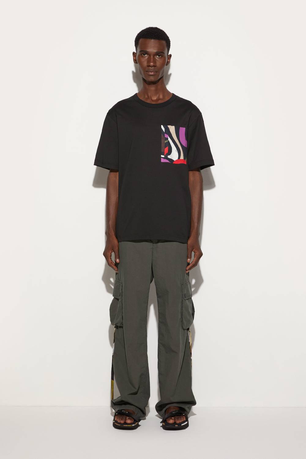 Pucci T-shirt con inserto Marmo Novità