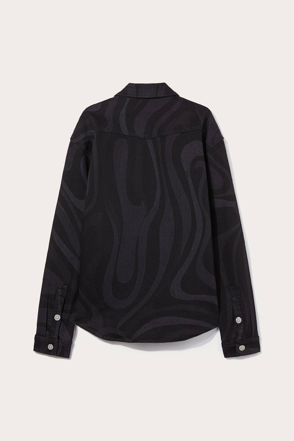 Pucci Camicia in denim con stampa Marmo Outlet