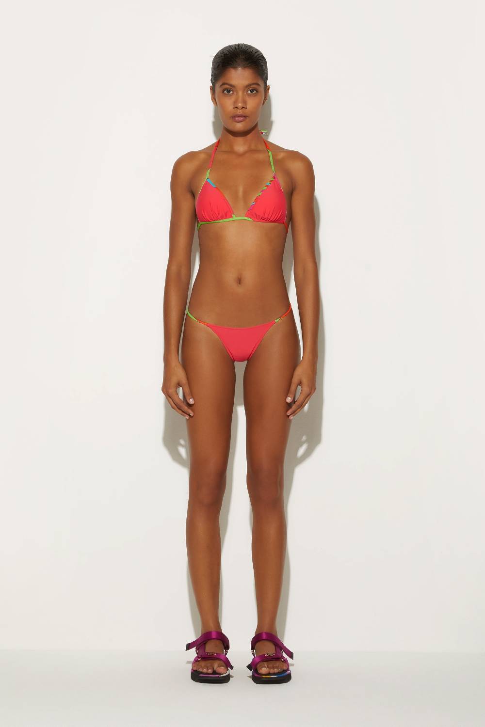 Pucci Top bikini con finiture Iride Vendita Calda