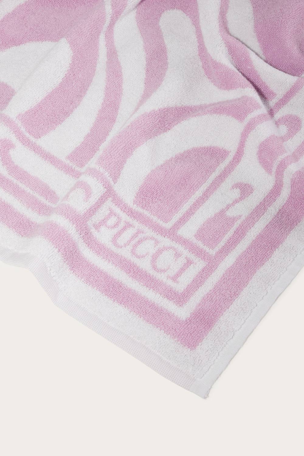 Pucci Telo mare jacquard con motivo Marmo Italy