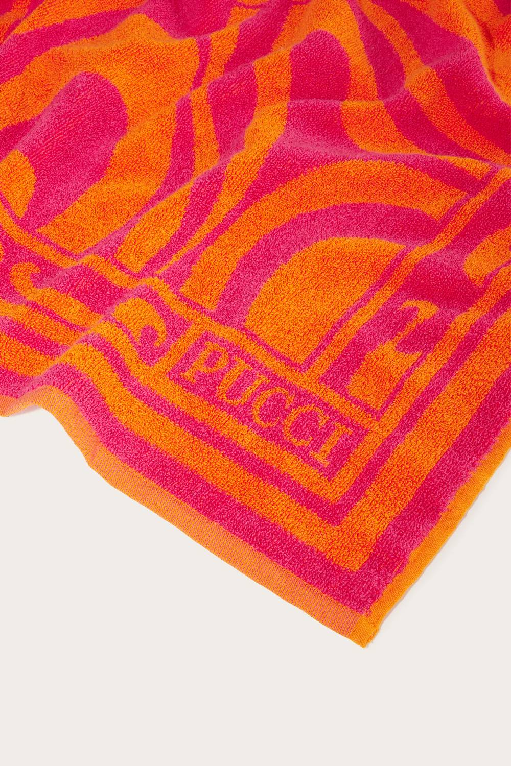 Pucci Telo mare jacquard con motivo Marmo 2025