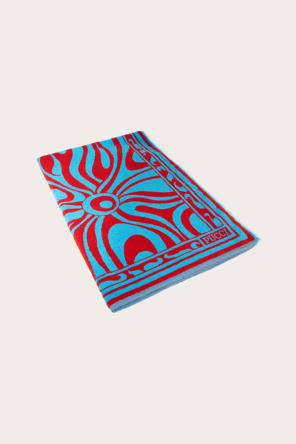 Pucci Telo mare jacquard con motivo Marmo In Linea