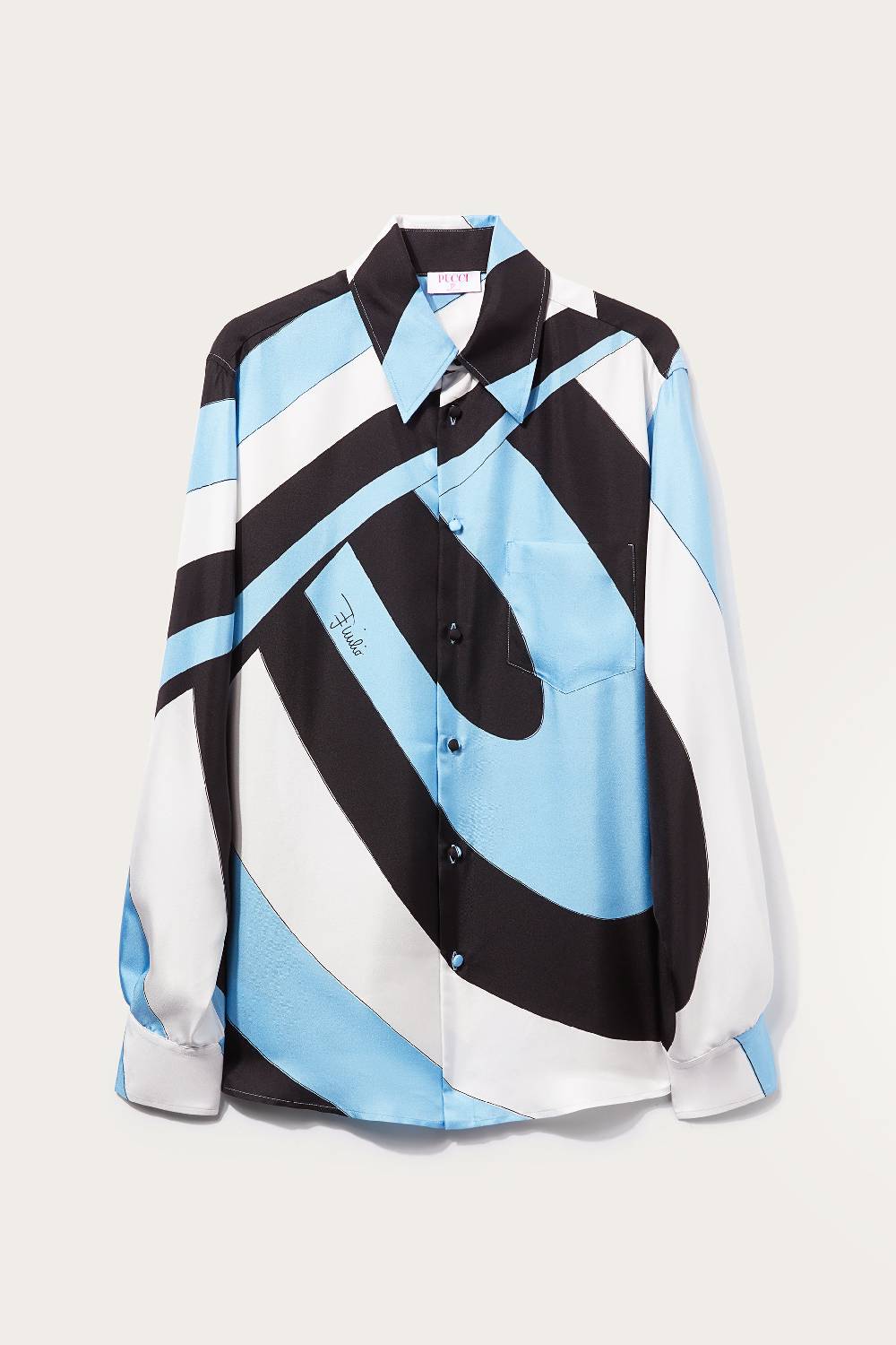 Pucci Camicia in seta con stampa Iride Negozi Online