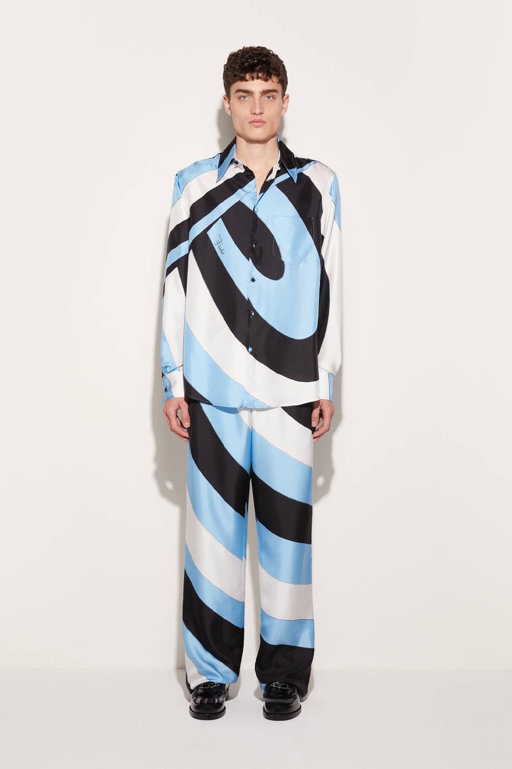 Pucci Camicia in seta con stampa Iride Negozi Online