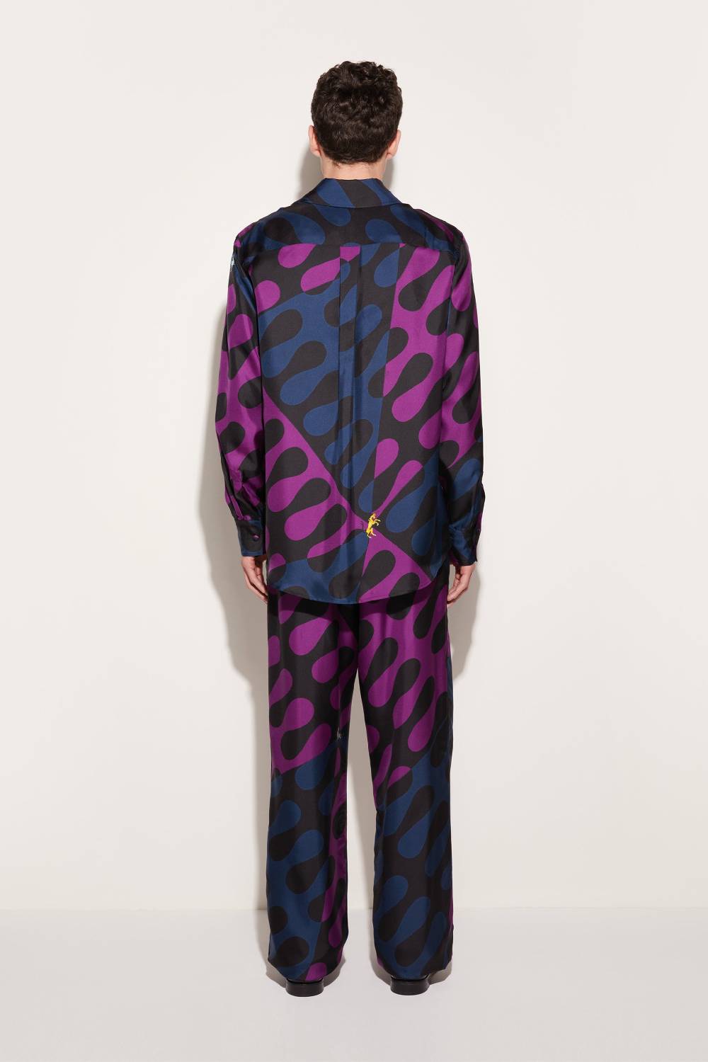 Pucci Camicia in seta con stampa Leocorno Consegna Veloce