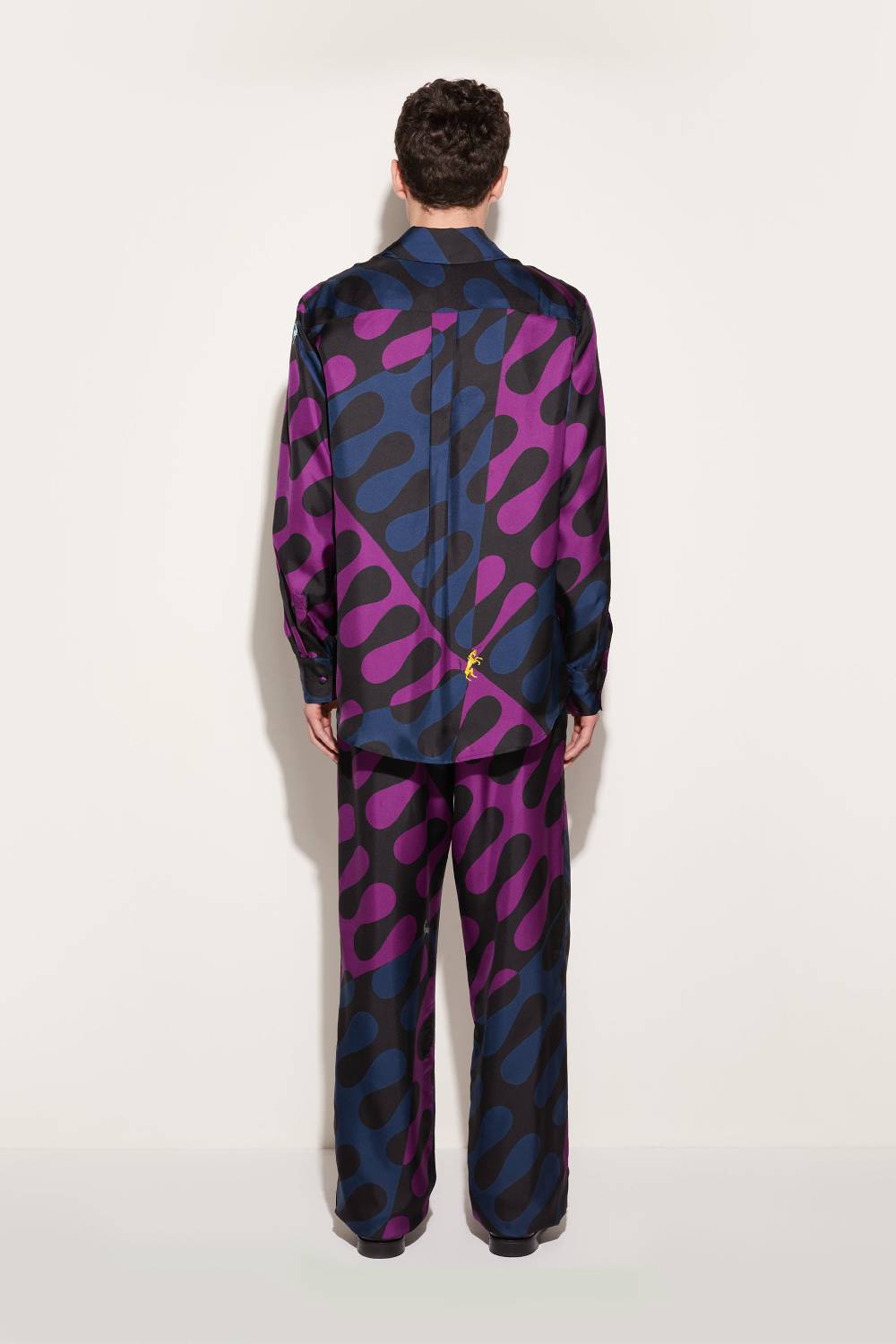 Pucci Pantaloni in seta con stampa Leocorno Promozione Limitata