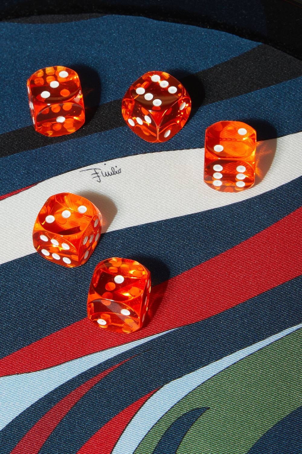 Pucci Iride-Print Dice Board Set I Più Venduti
