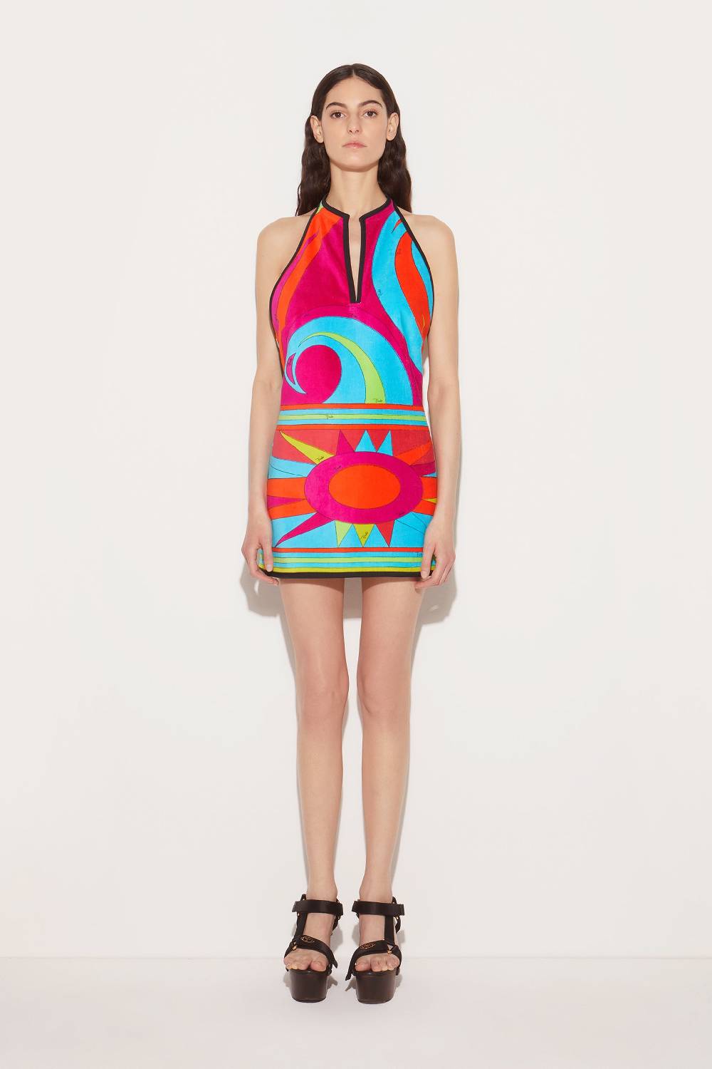 Pucci Mini abito con stampa Cigni Spedizione Gratuita
