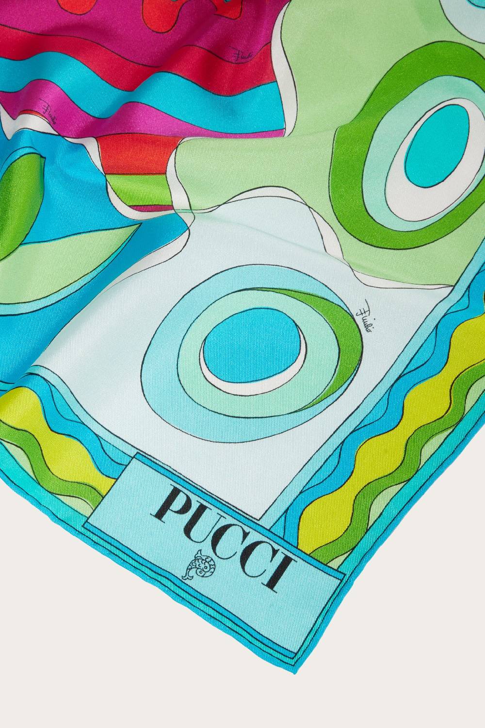 Pucci Carré grande in seta con stampa Bersaglio Offerta settimanale