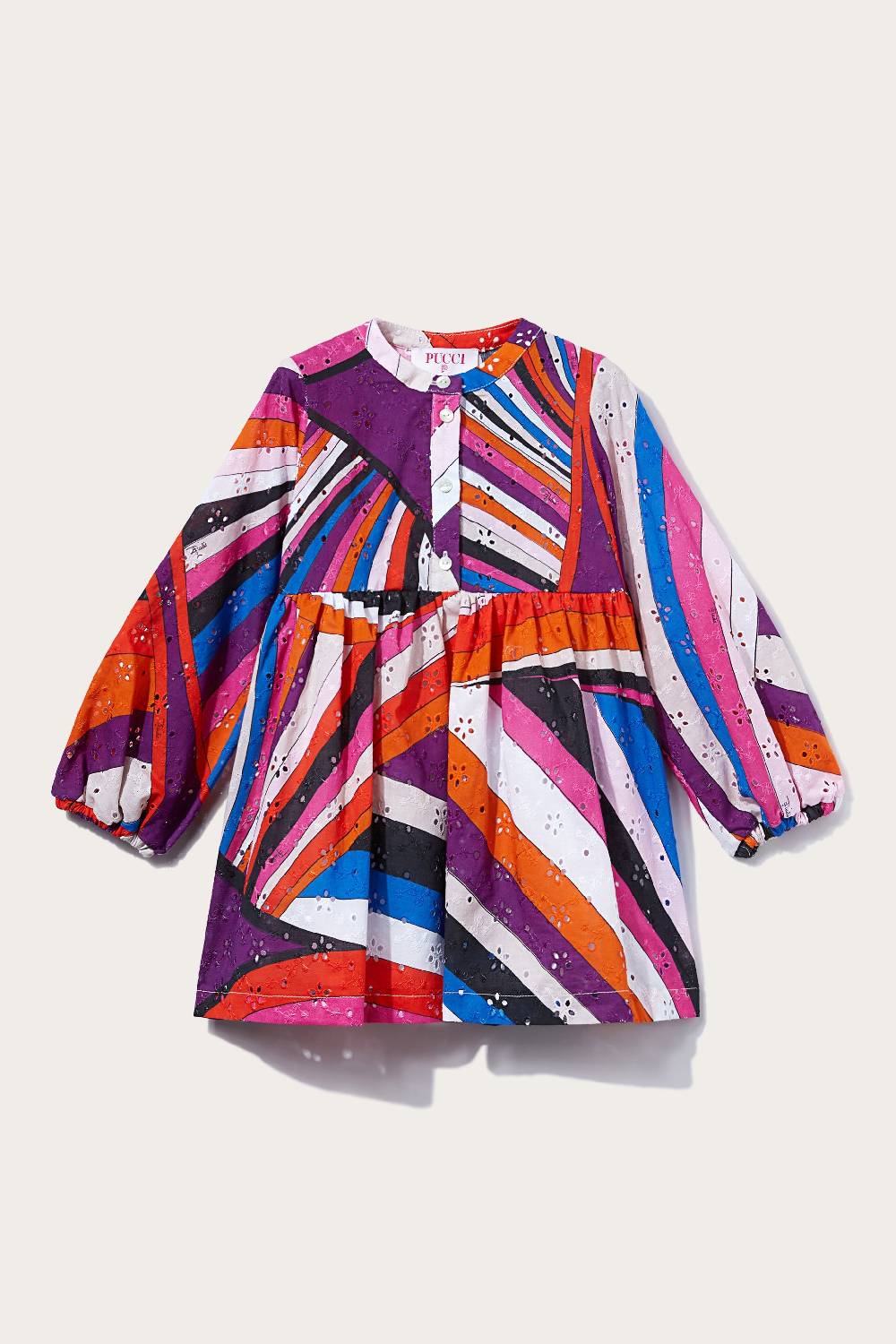 Pucci Abito con stampe Iride e Marmo Promozione Limitata
