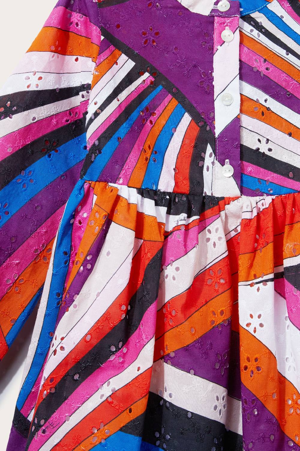 Pucci Abito con stampe Iride e Marmo Promozione Limitata