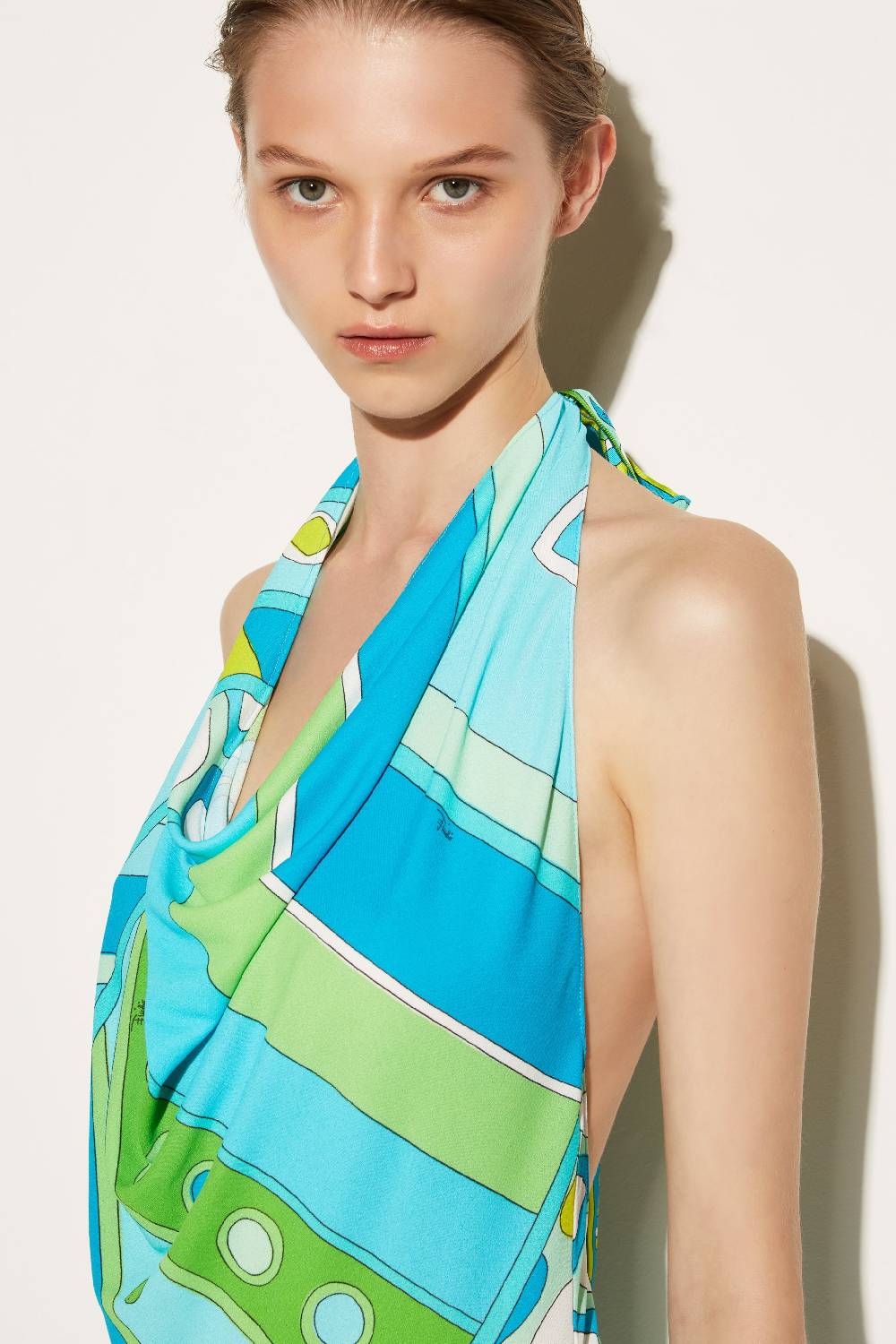 Pucci Top con scollo all'americana e stampa Vivara Outlet