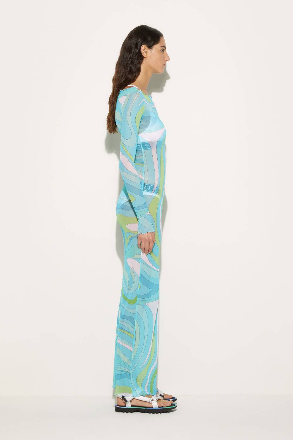 Pucci Abito lungo con stampa Marmo Hotsell