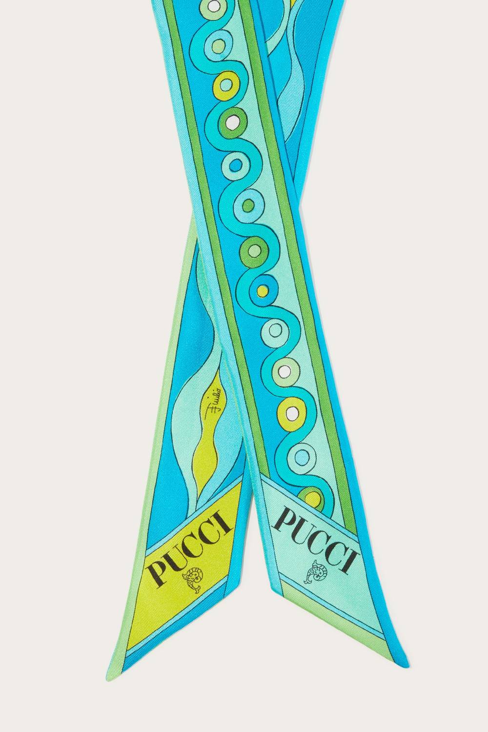 Pucci Foulard in seta con stampa Iride 50% di sconto per tempo limitato