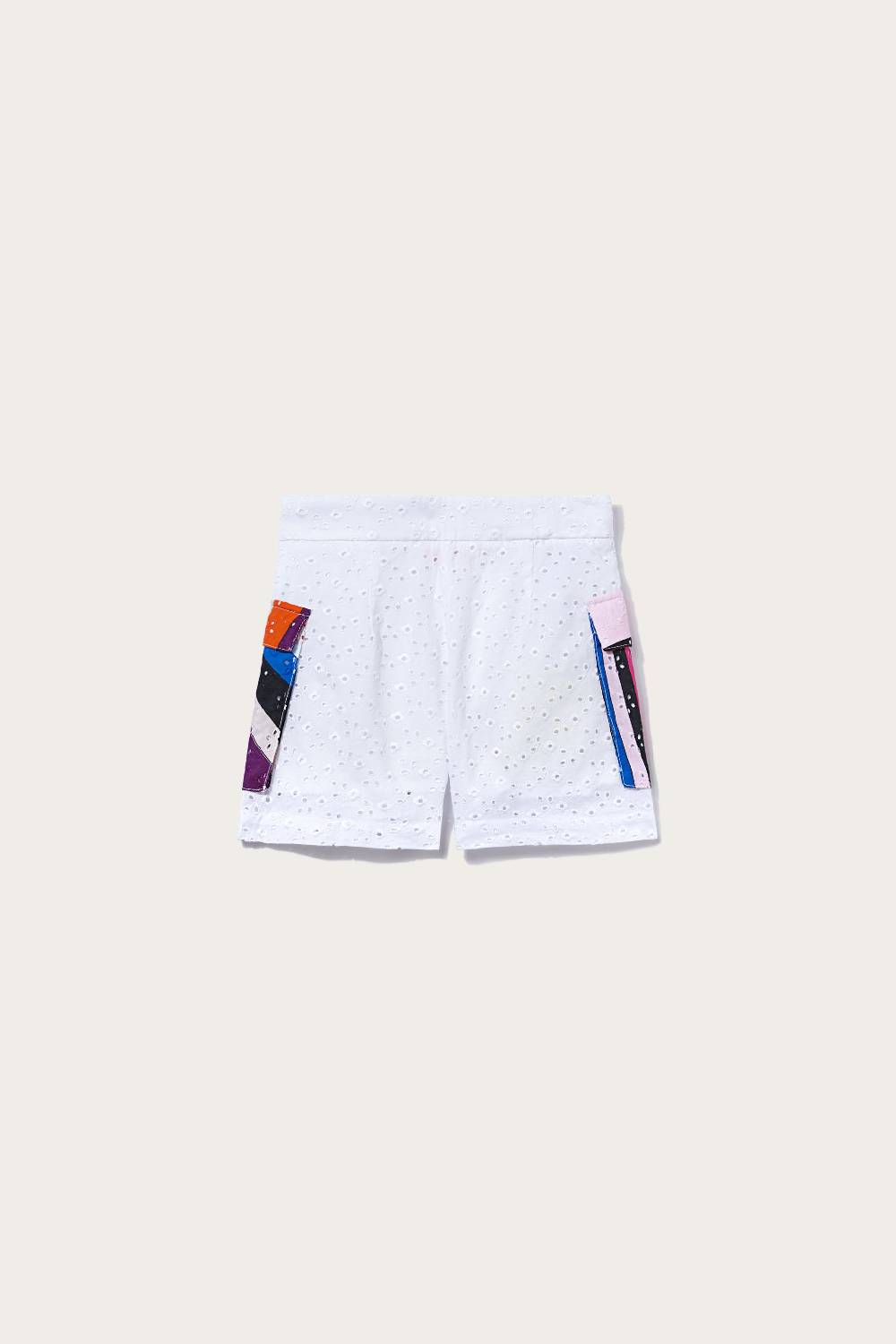 Pucci Shorts in sangallo con inserti Iride Italia