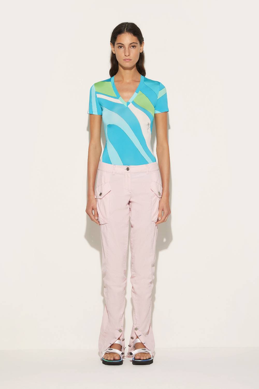 Pucci T-shirt con stampa Marmo Pezzi Unici