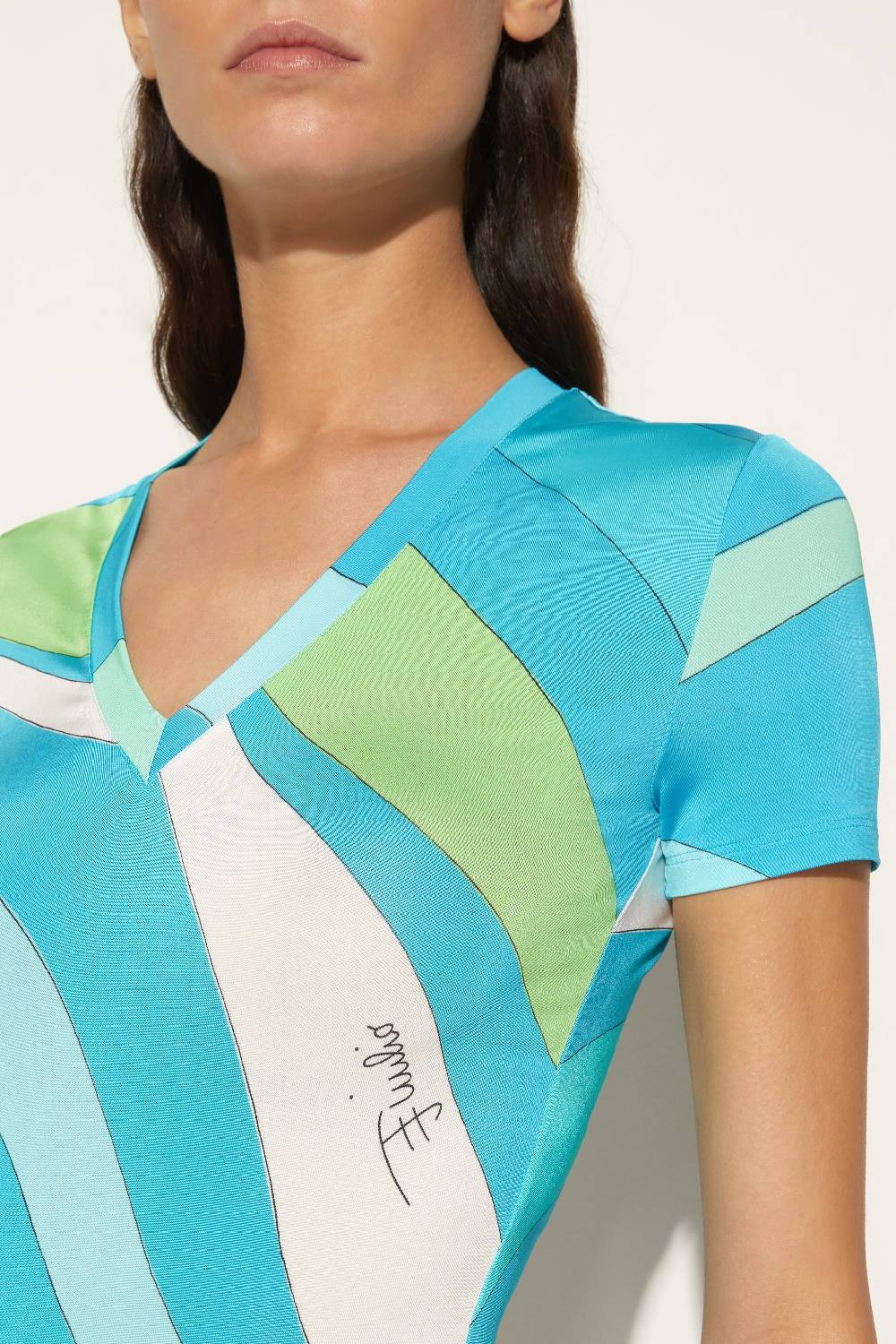 Pucci T-shirt con stampa Marmo Pezzi Unici