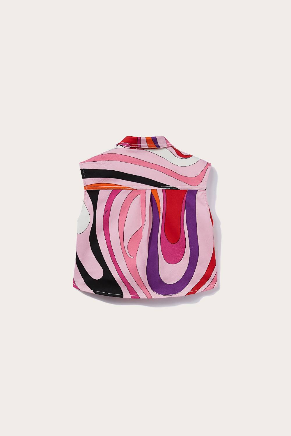 Pucci Camicia smanicata con stampa Marmo Negozio
