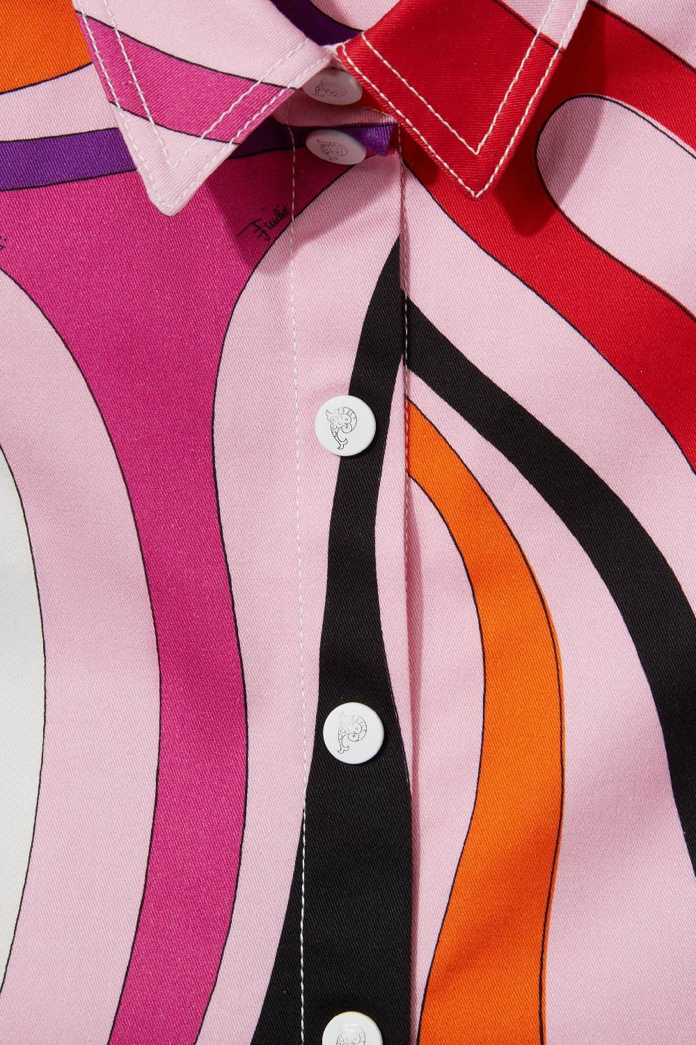 Pucci Camicia smanicata con stampa Marmo Negozio