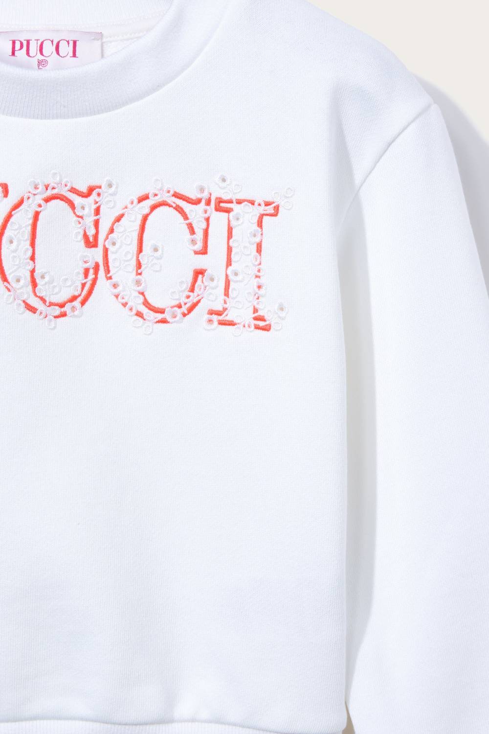 Pucci Felpa con logo ricamato Nuova