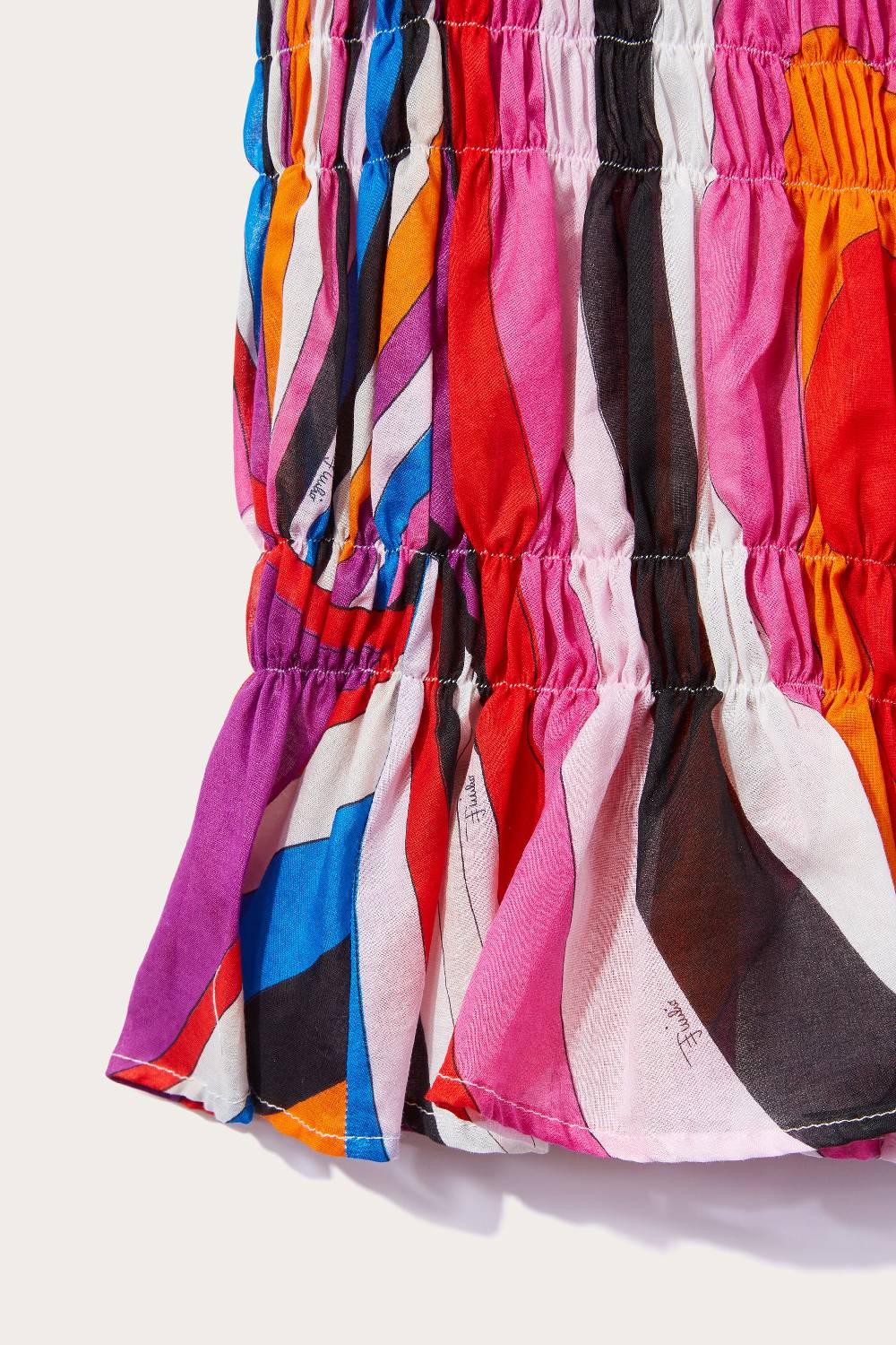 Pucci Abito a punto smock con stampa Iride Promozione