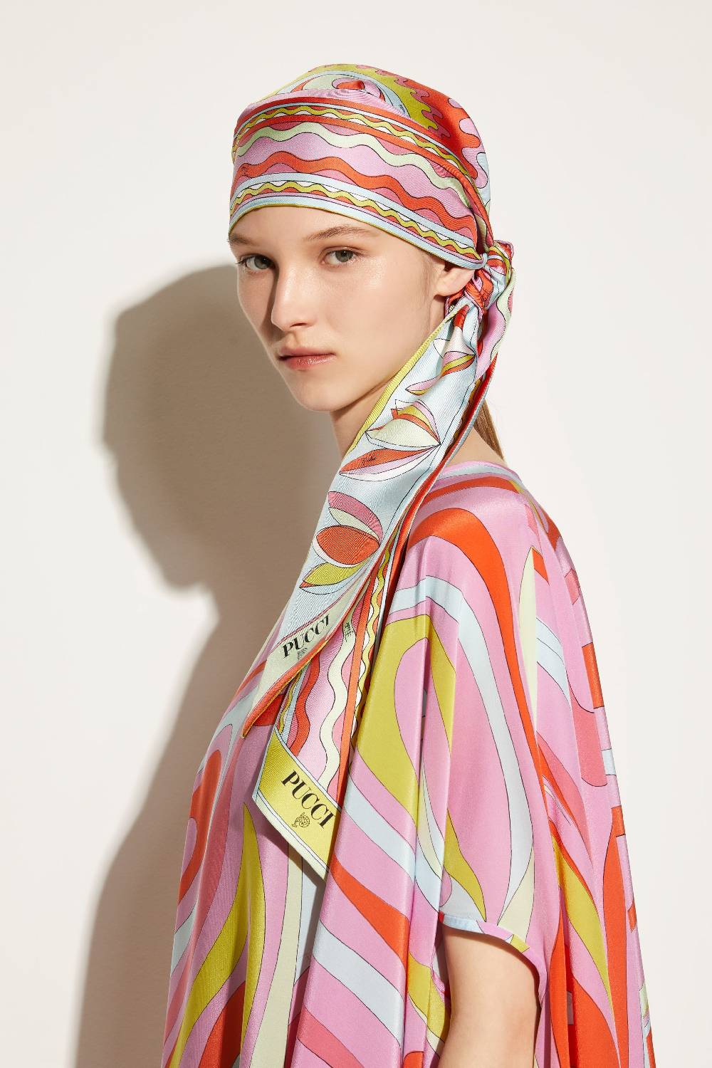 Pucci Foulard in seta con stampa Bersaglio Presa