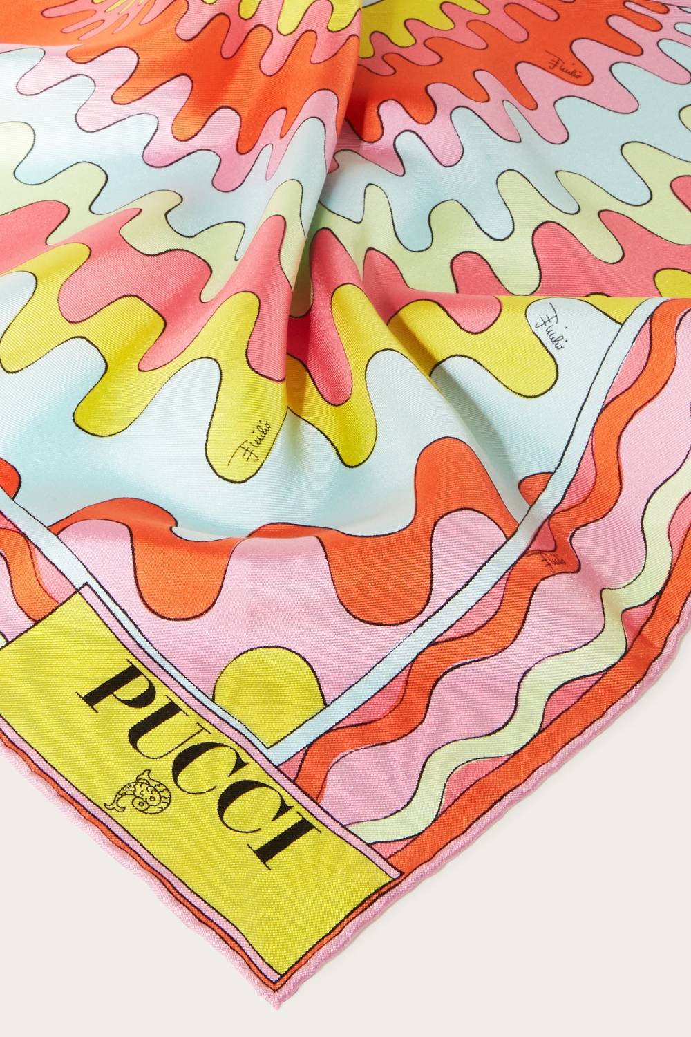 Pucci Foulard in seta con stampa Bersaglio Presa
