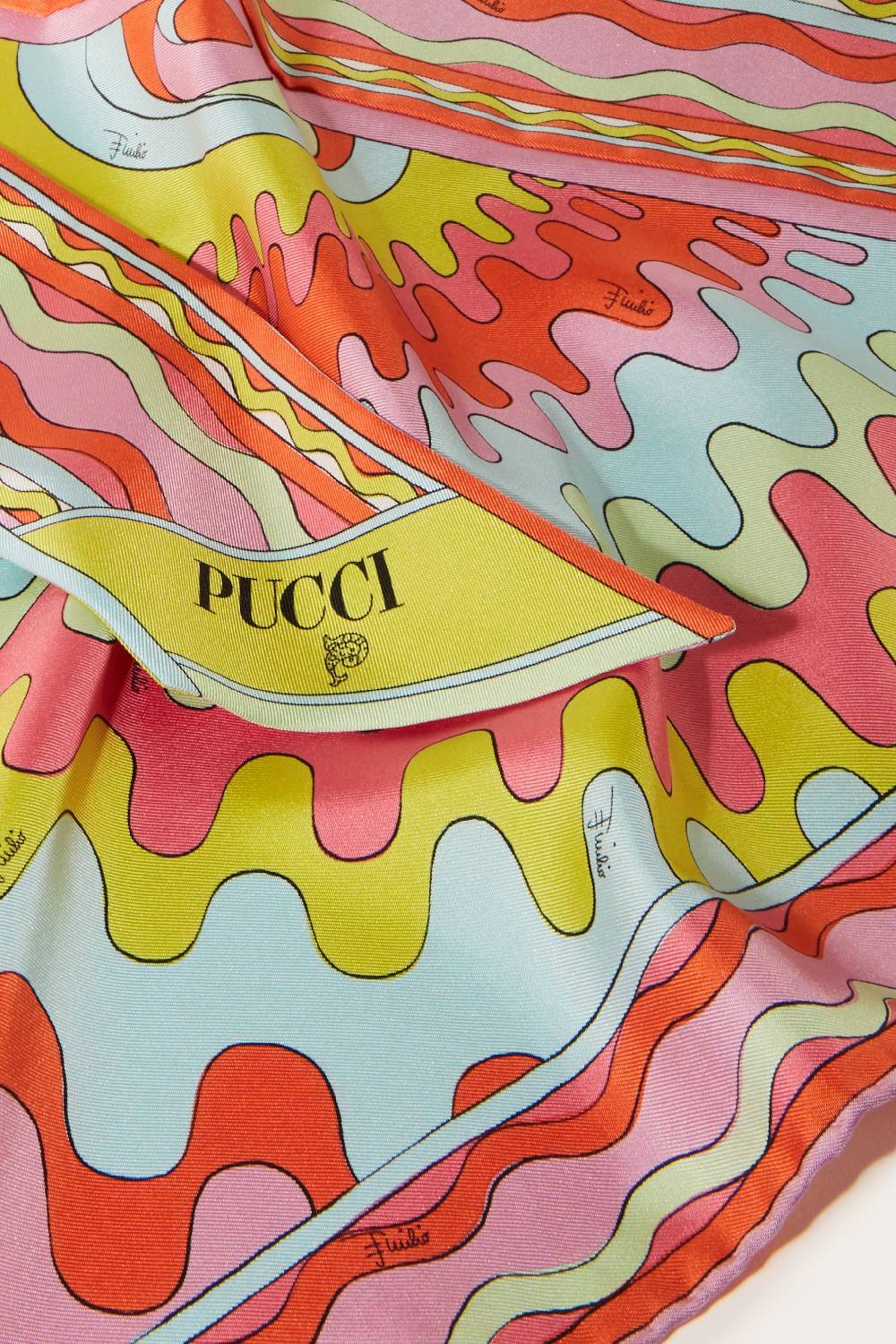 Pucci Foulard in seta con stampa Bersaglio Presa