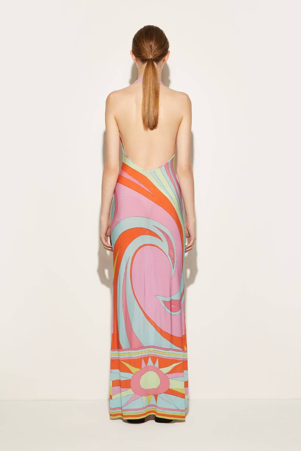 Pucci Abito lungo con stampa Cigni Moda