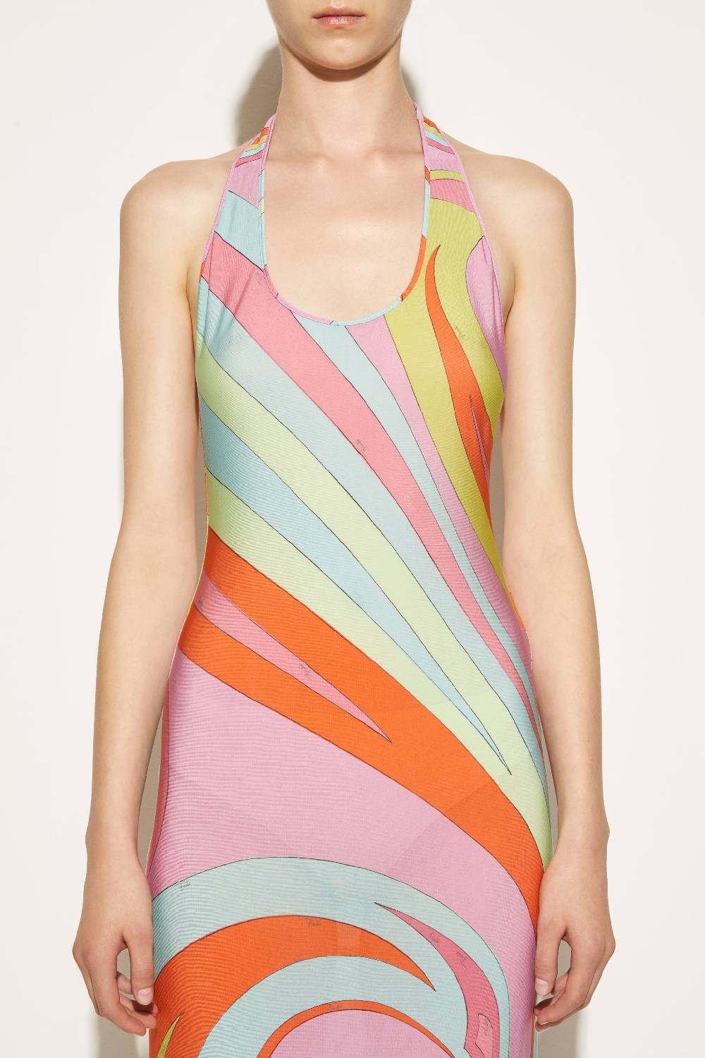 Pucci Abito lungo con stampa Cigni Moda