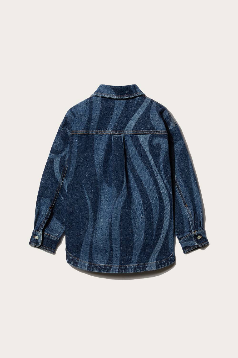 Pucci Marmo-Print Denim Shirt Fino Al -60%