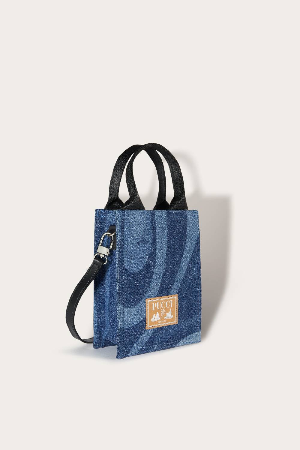 Pucci Marmo-Print Denim Tote Bag Prezzo Ridotto