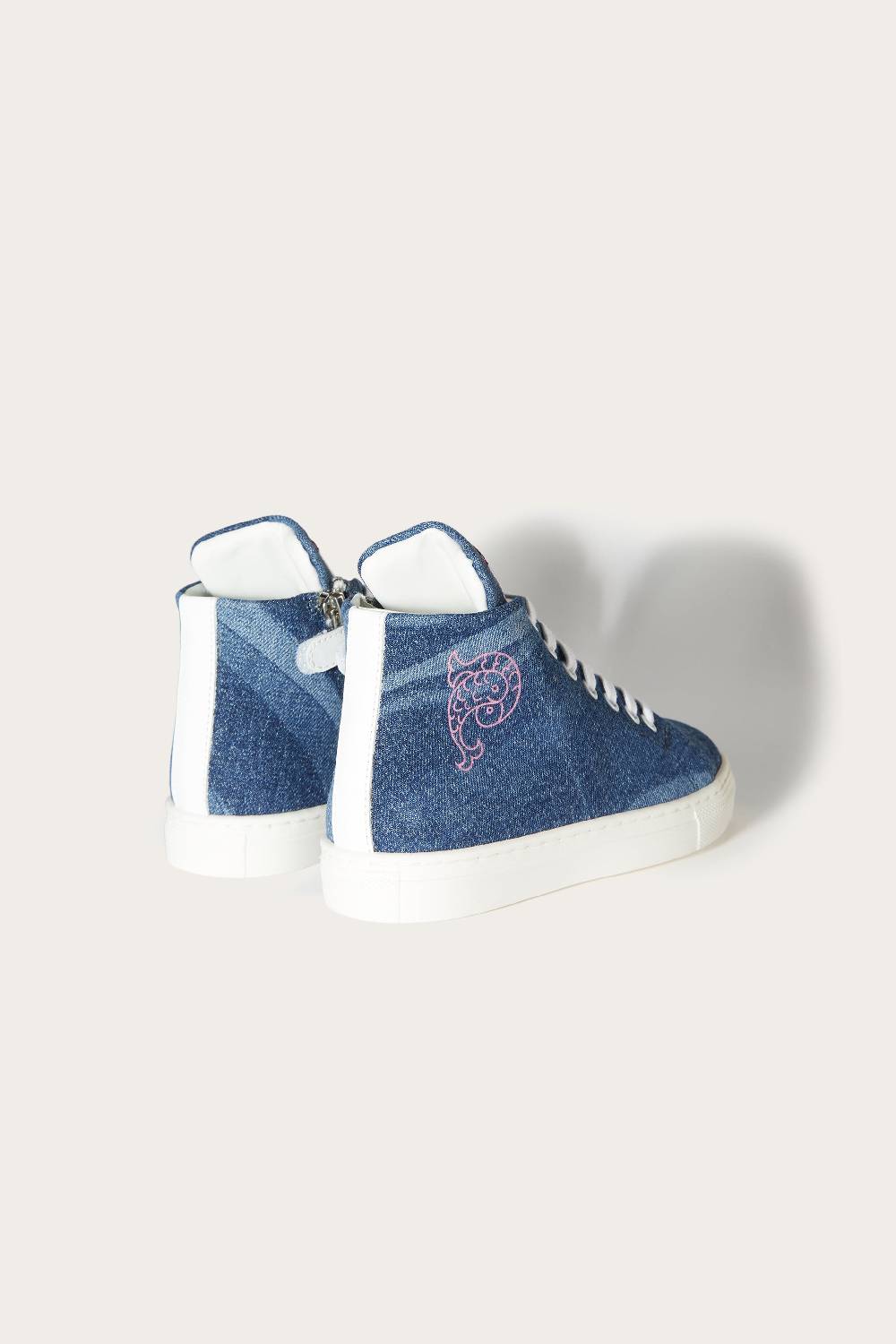 Pucci Marmo-Print Denim Sneakers Convenienza