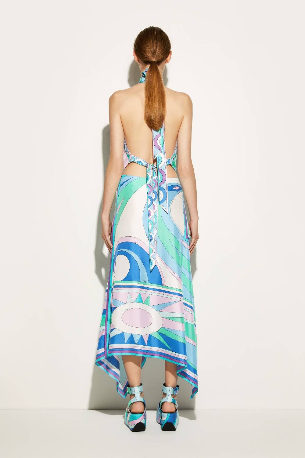 Pucci Top in seta con stampa Pesci Offerte