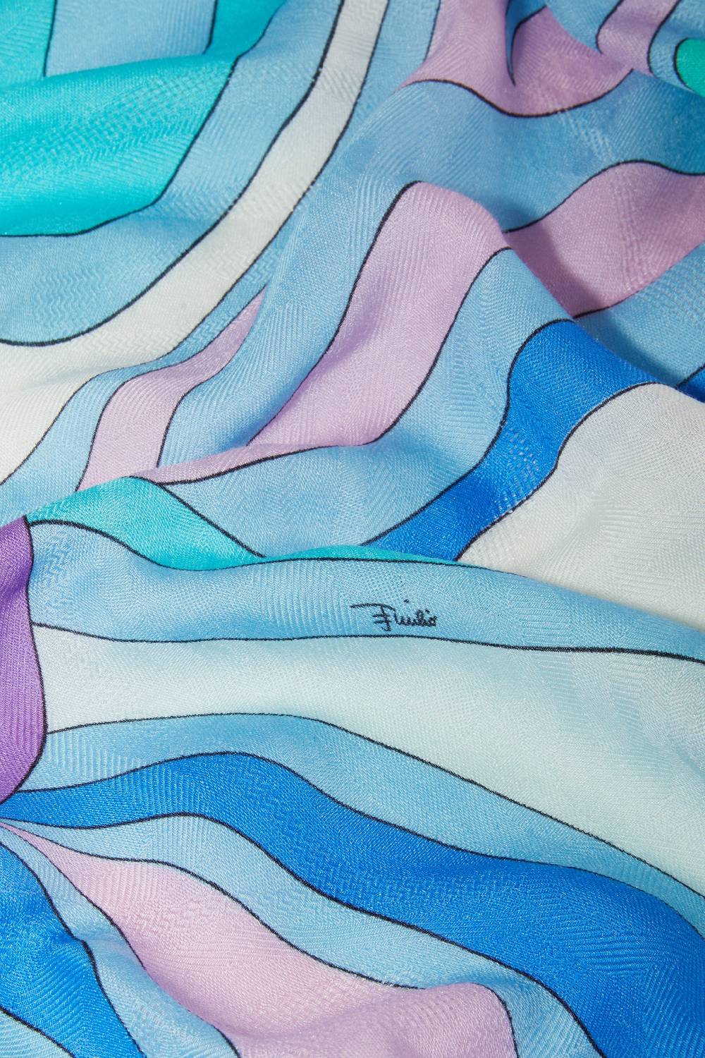 Pucci Foulard grande jacquard con motivo Marmo Consegna Veloce