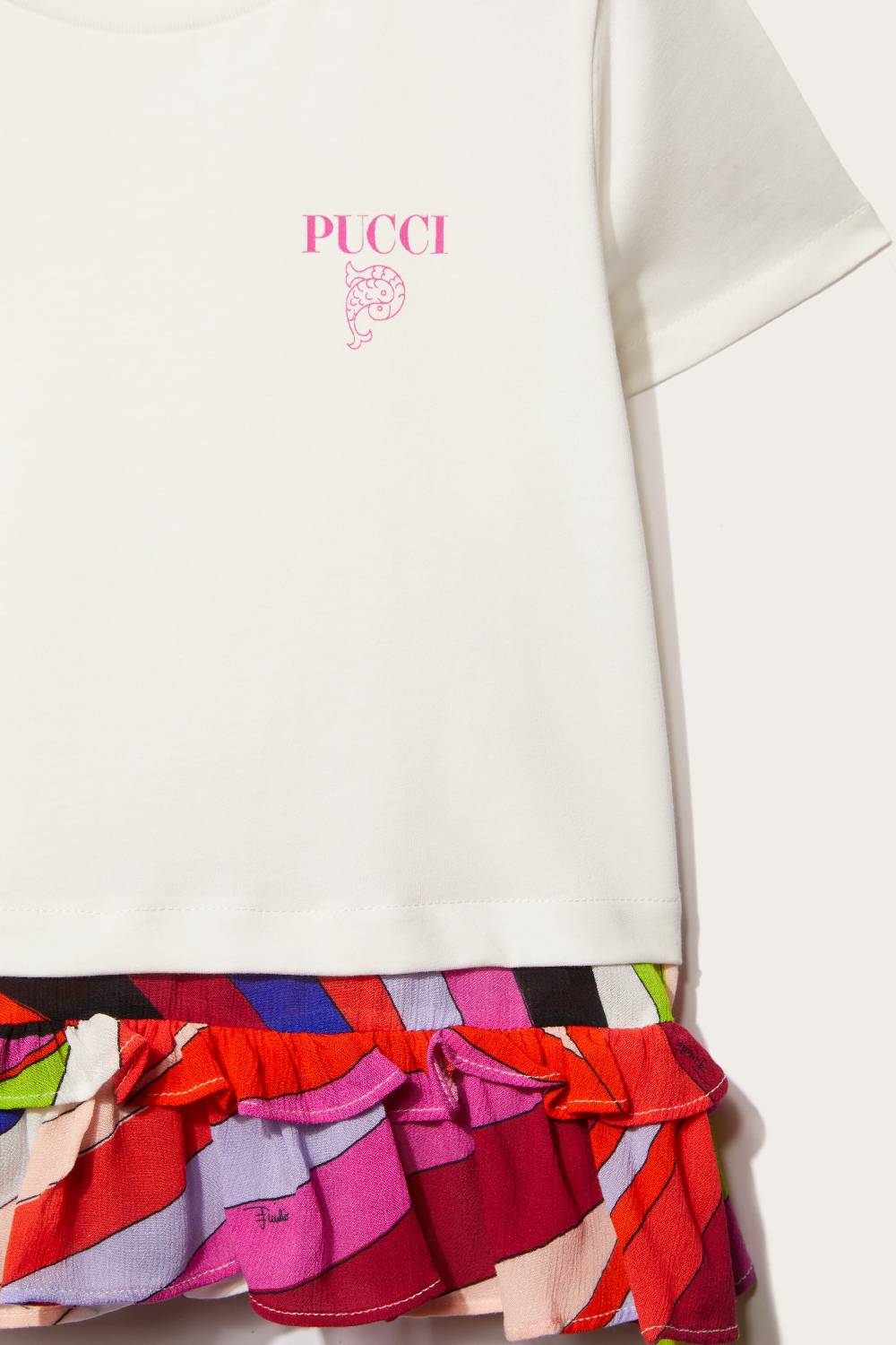 Pucci Logo-Print Cotton T-Shirt Novità