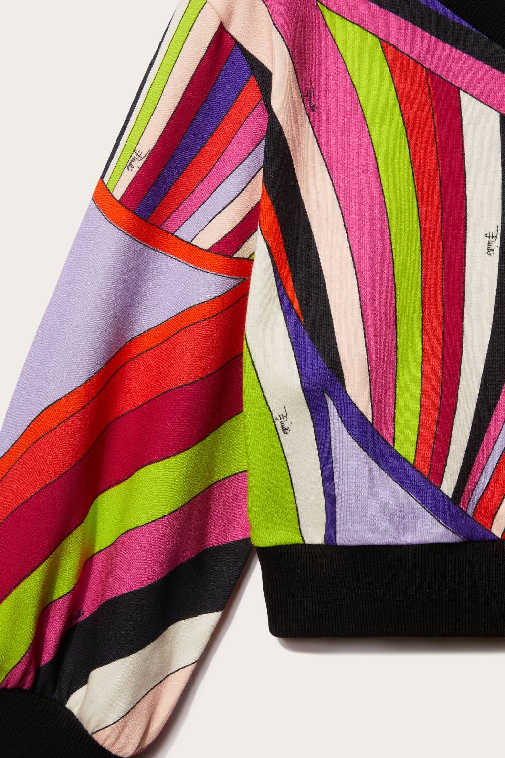 Pucci Iride-Print Cotton Sweatshirt Fornitura limitata
