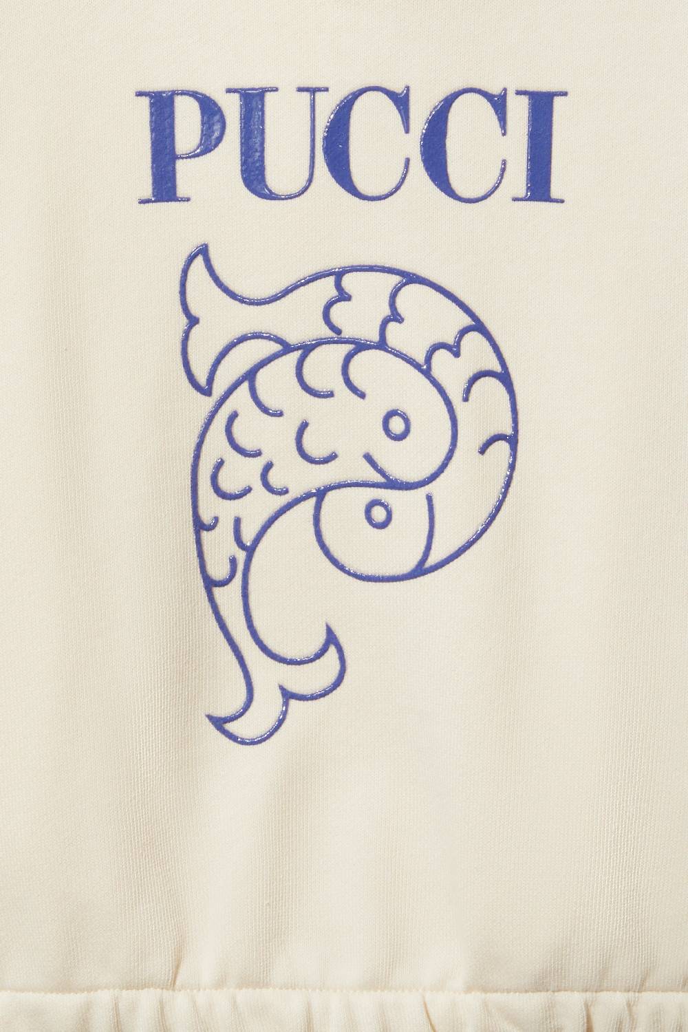 Pucci Logo-Print Cotton Hoodie Offerta esclusiva